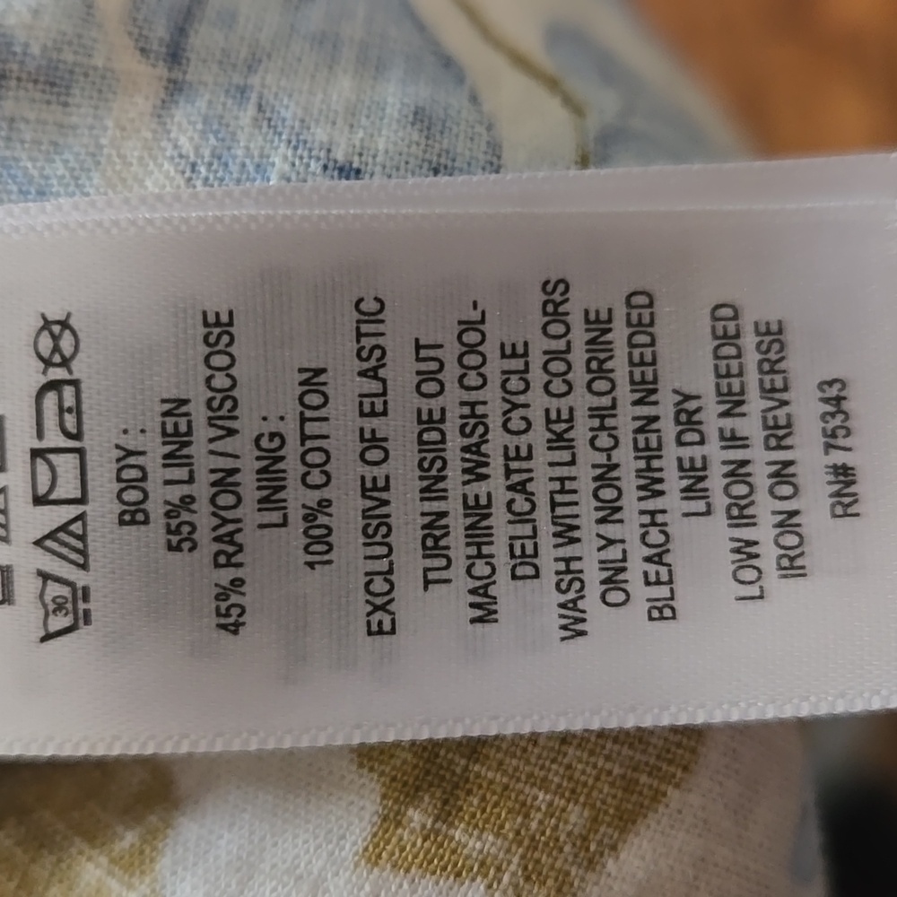 Joie Floral Linen Blend Midi Dress Size 8 Cottagecore Tradwife Easter Spring - Picture 13 of 15